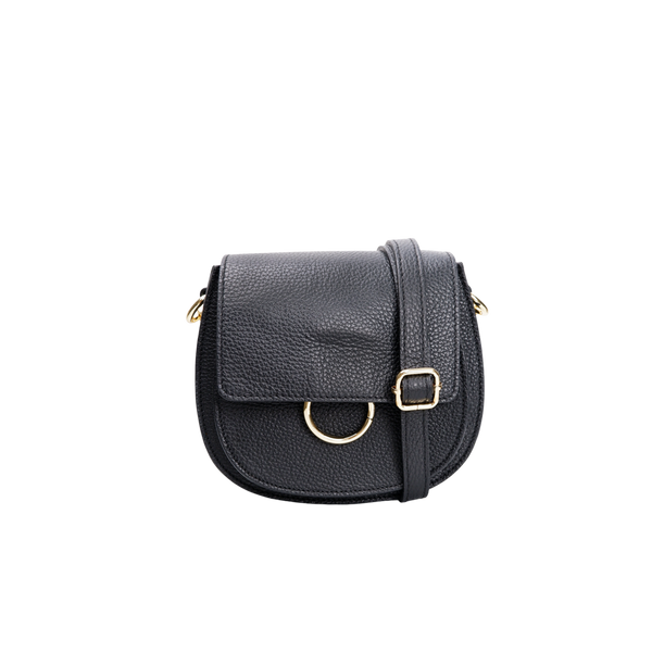 Black Colour Olivia Crossover Bag - Black