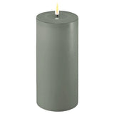 Sage Green Pillar LED Candle Flameless