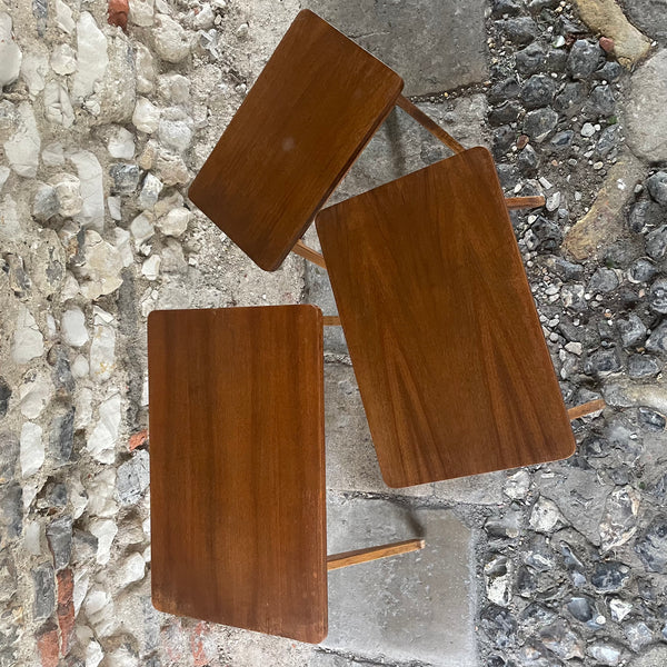 Mid Century Set of 3 Nesting Tables by Bengt Ruda