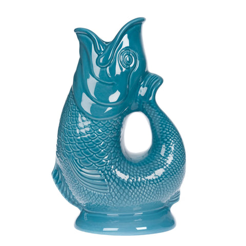 Ceramic Gluggle Jug - Kingfisher
