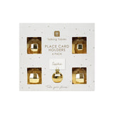 Place Card Holders - Gold Glass Disco Ball