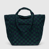 Travel Cloud Bag - Navy Green Check