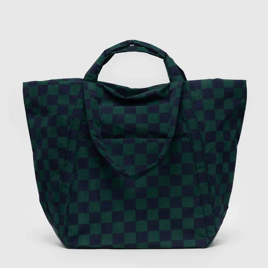 Travel Cloud Bag - Navy Green Check