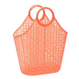 Sun Jellies Neon Orange Atomic Tote Jelly Bag