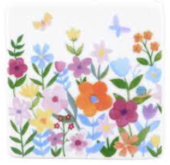 Pastel Flowers Coaster