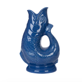 Ceramic Gluggle Jug - Azure Blue