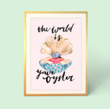 The World Is Your Oyster Framed Print