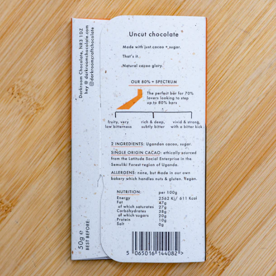 Darkroom 80% Uganda Chocolate Bar
