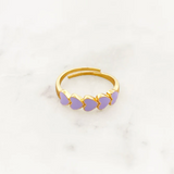 Lilac Hearts Ring - By Nouck