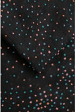 Black Muted Multi Colour Modal Blend Scarf in Confetti of Stars Print