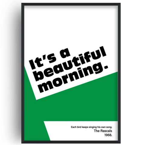 It's a Beautiful Morning Framed Print
