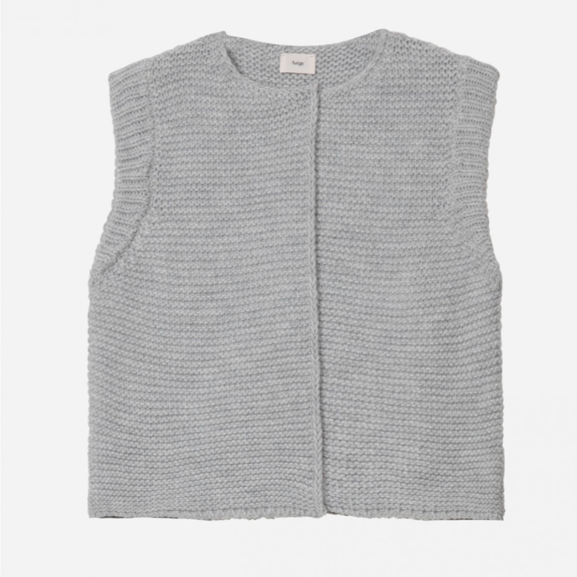 Sleeveless discount open cardigan
