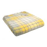 Cottage Ocean Check Throw - Yellow & Green