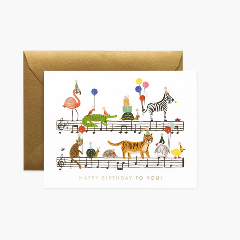 Rifle Paper Happy Birthday Song Card