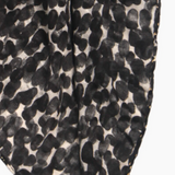 Black Abstract Animal Print with Gold Foil Details