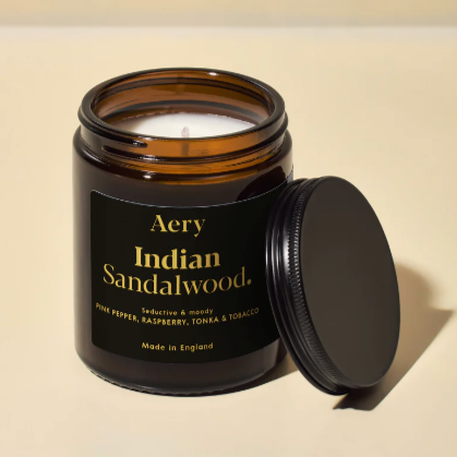 Seductive & Moody Scented Jar Candle - Indian Sandalwood