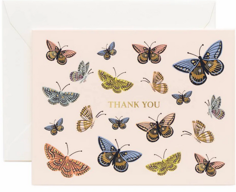 Rifle Paper Butterfly Thank You Card