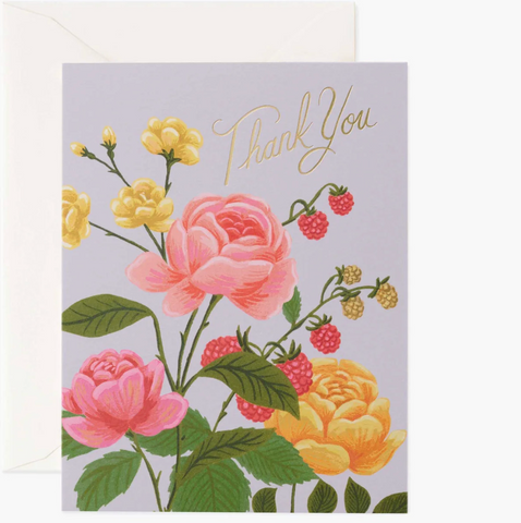 Rifle Paper Roses Thank You Card