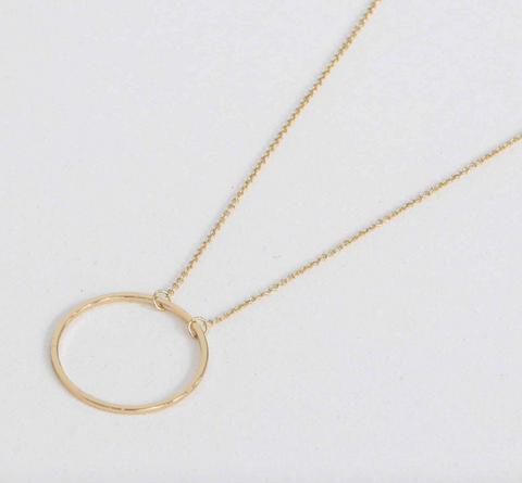 Helen Skinny Circle Necklace
