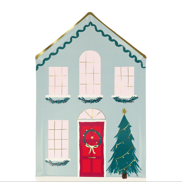 Festive House Plates