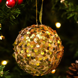 Gold Sequin Bauble