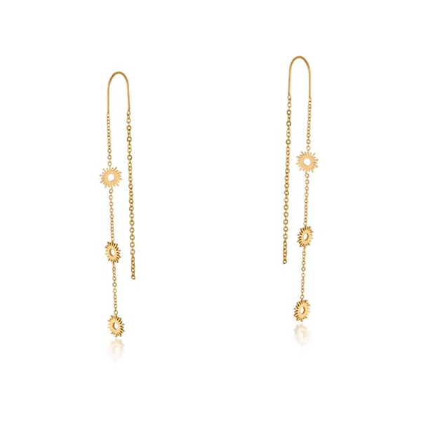 Big Metal Mira Stainless Steel Earrings