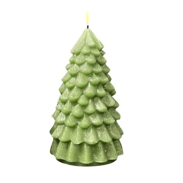 Christmas Tree LED Candle - Light Green