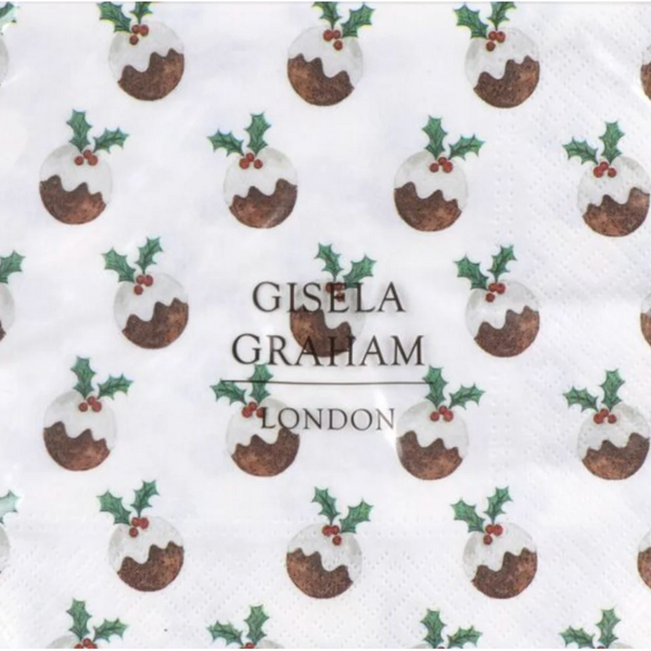 Christmas Pudding Napkins (20 Pack)
