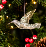 Gold & Silver Sparkling Bird Decoration
