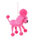 Perez the Poodle Dog Decoration Felt Hanging Decoration
