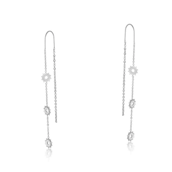 Big Metal Mira Stainless Steel Earrings