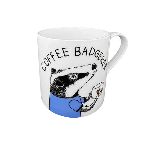 'Coffee Badgerer' China Mug