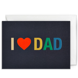 I Love Dad Father's Day Card
