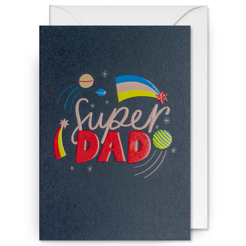 Super Dad Cosmic Sky Father's Day Card
