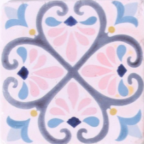 Grey and Pink Moroccan Coaster