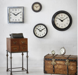 Smiths Black Wall Clock 30 cm