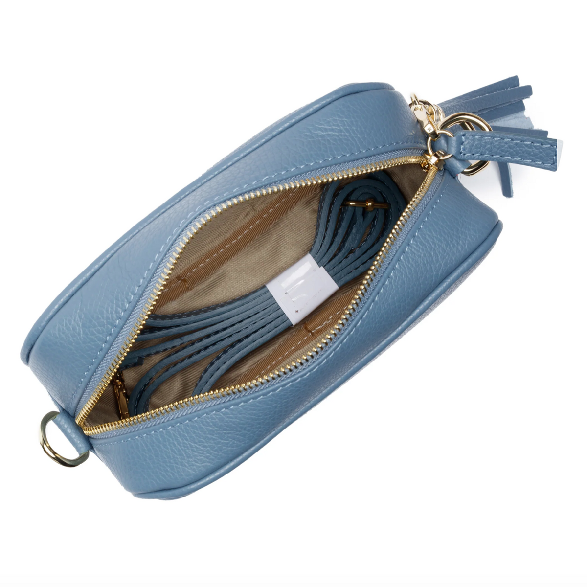 Powder blue top crossbody bag