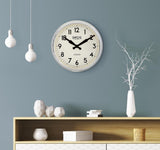 Smiths Retro Wall Clock Chrome - 38cm