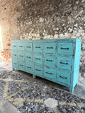 Large Vintage Indian 18 Drawer Unit