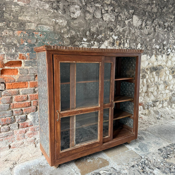 Vintage Indian Glazed Cupboard