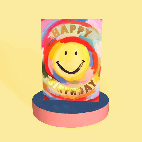Rainbow Smiley Card