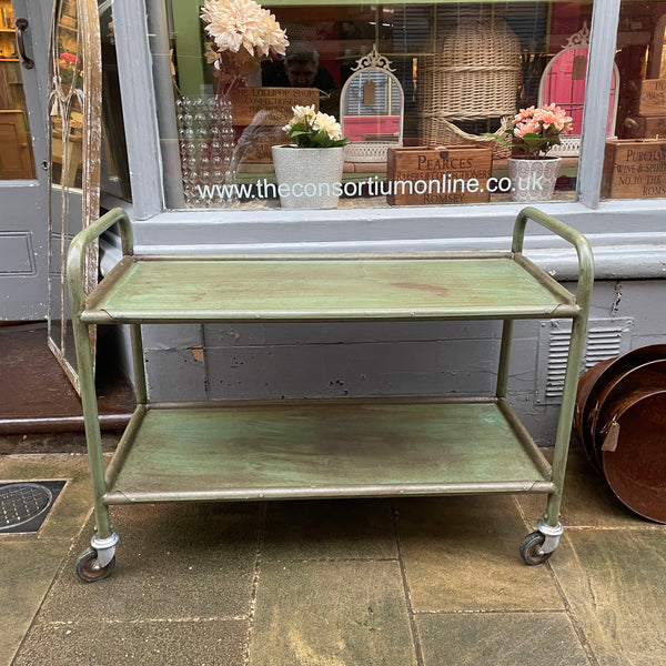 Vintage Green Trolley