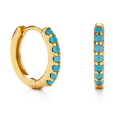 Amano Studio 10mm Huggie Hoop Earrings - Tuquoise