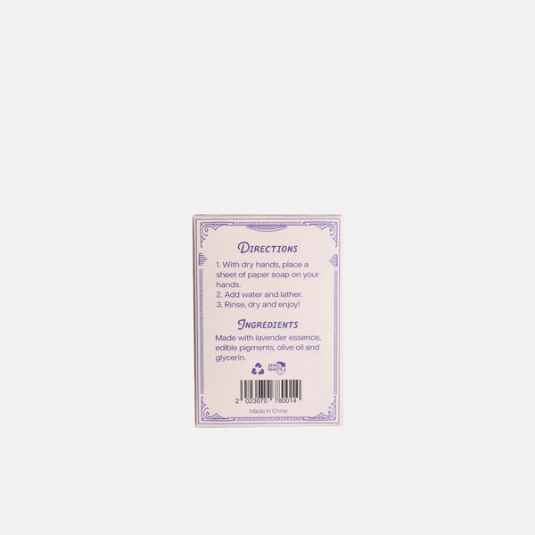 Paper Soap Lavender Scent