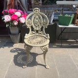Vintage metal garden chair
