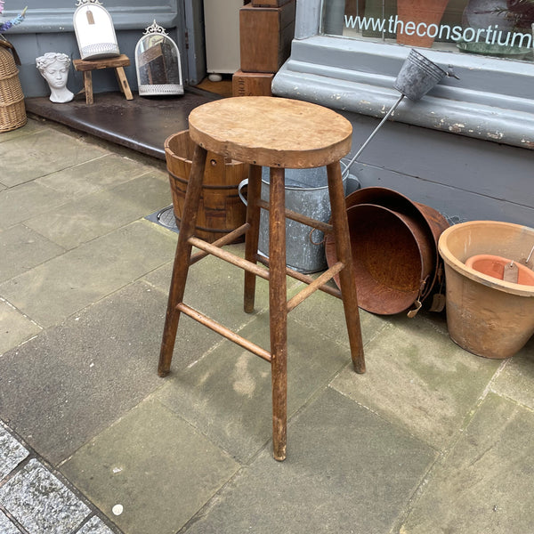 Antique Oak Stool