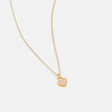 One & Eight Latte Heart Necklace
