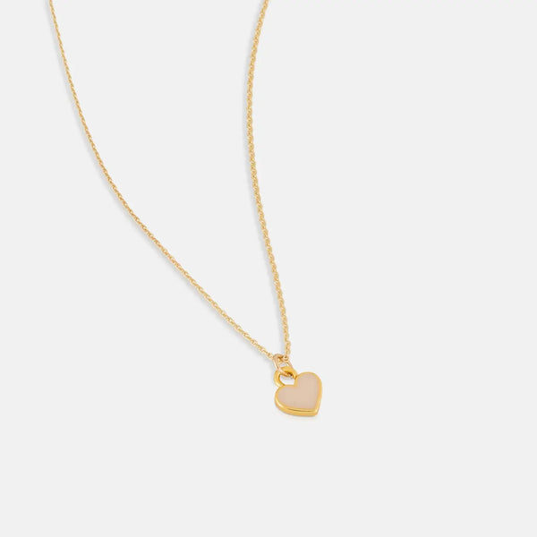 One & Eight Latte Heart Necklace