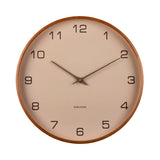 Wall-Clock-Acento Sand Brown