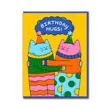 Bailey Crouch Birthday Hugging Cats Card